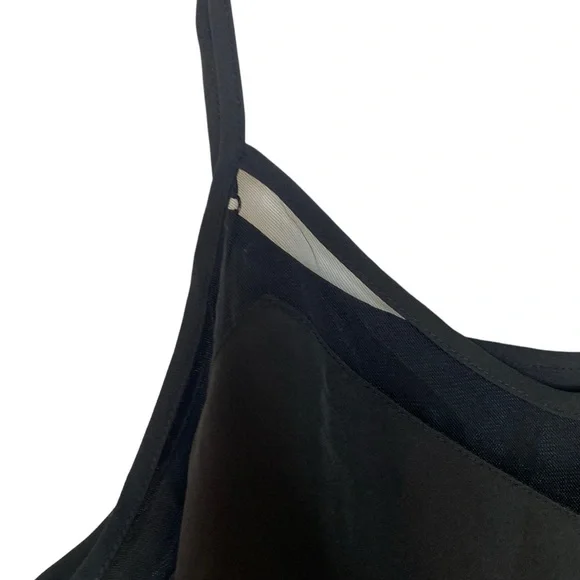 Black Sheer Spaghetti Strap Top 2XL, Soft & Sultry Layering Piece - Picture 3 of 6